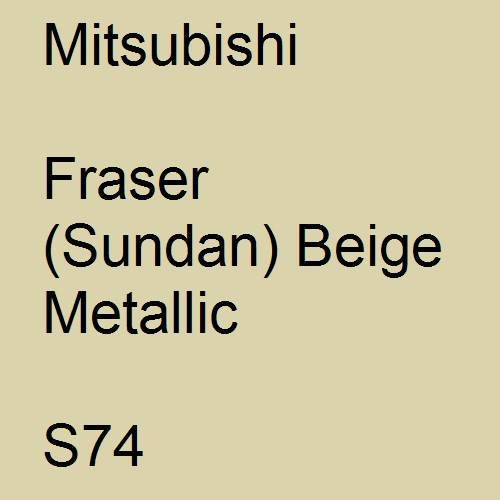 Mitsubishi, Fraser (Sundan) Beige Metallic, S74.